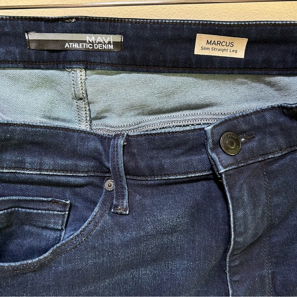 Mavi ~ Men’s Marcus 32/34 Slim Straight Leg Athletic Denim Jeans - Picture 2 of 12